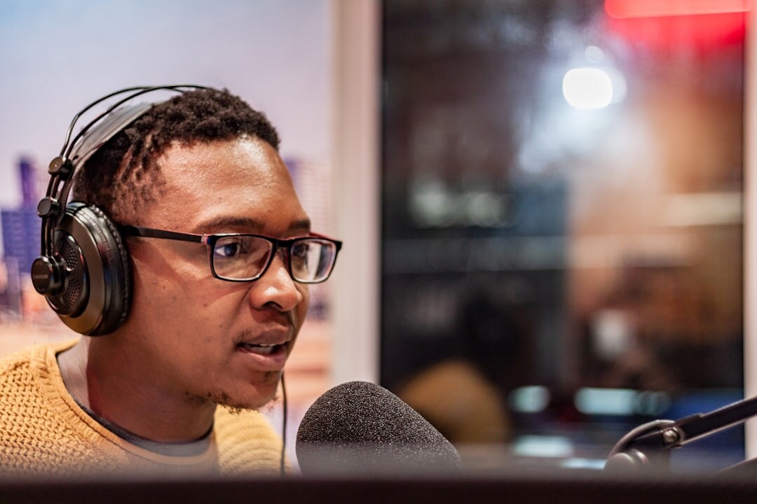 radio host broadcasting live