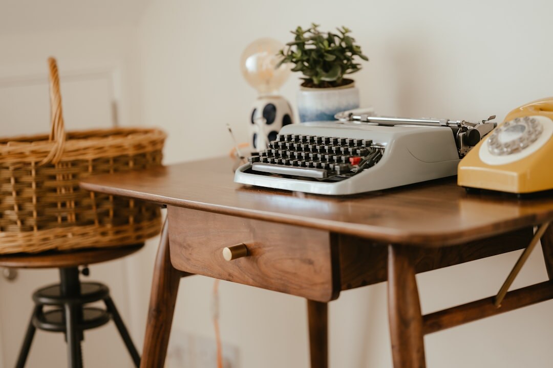 vintage radio on wooden table