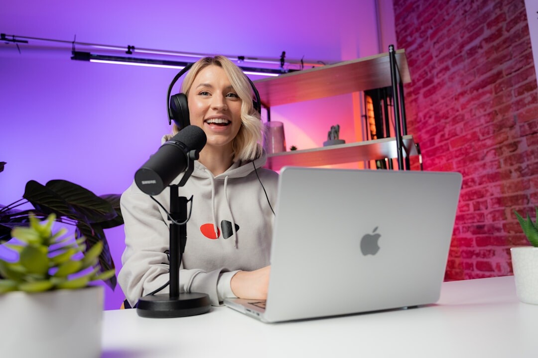 radio host in studio
