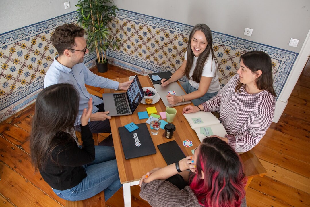 team discussing ideas