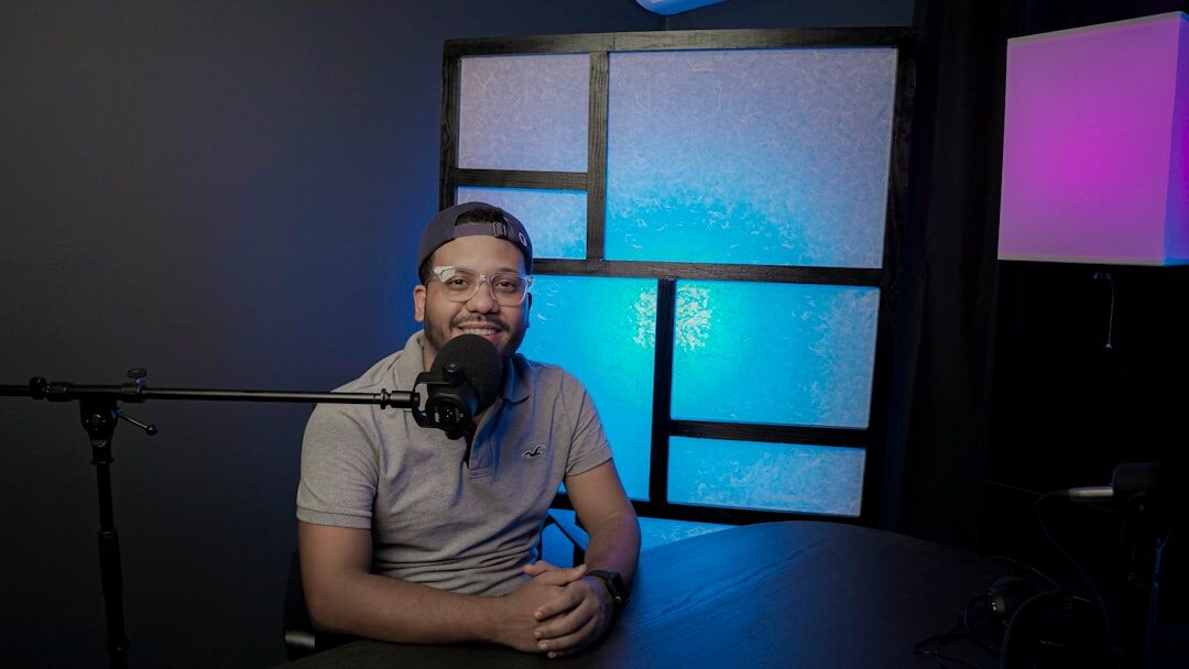 radio host in studio